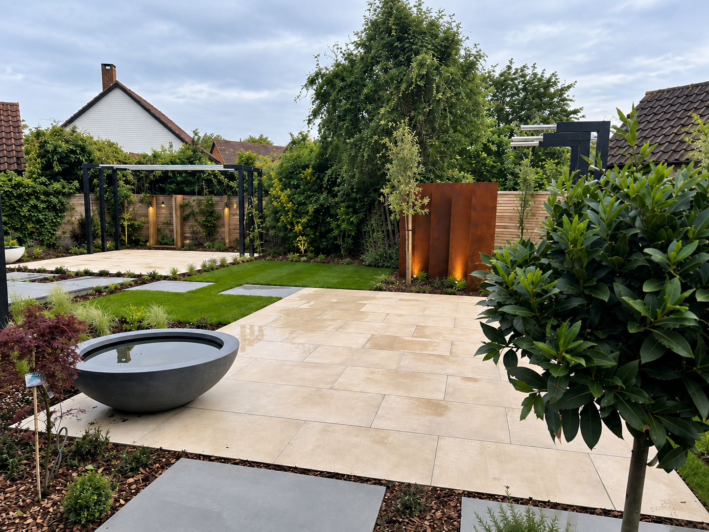 Luxury garden transformation with bespoke landscaping in Essex